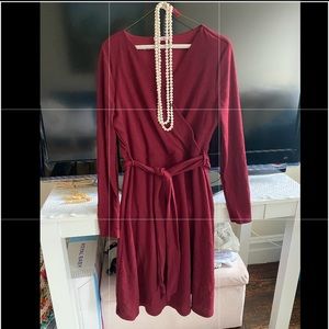 Faux wrap dress